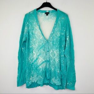 Torrid 4 Cardigan Button Up Custom Bleached